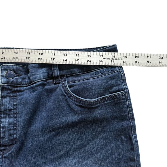 Chicos So Slimming Cropped Denim Jeans Size 3  Blue Stretch Mid-Rise XL 16 - Picture 3 of 6